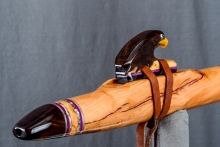 Cherry Burl Native American Flute, Minor, Mid G-4, #N10H
